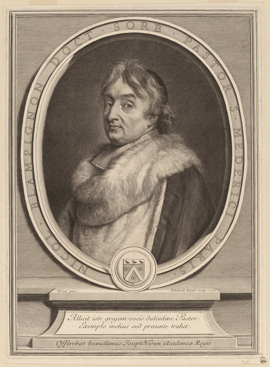 Nicolas de Blampignon alkotó: Gerard Edelinck after Joseph Vivien
