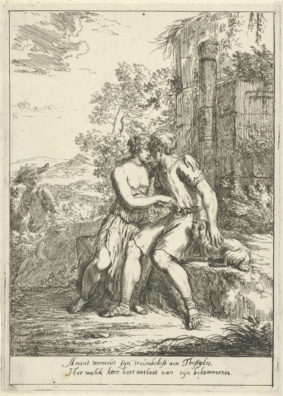 Aminta en Thestylis alkotó: Gerard Hoet (I)