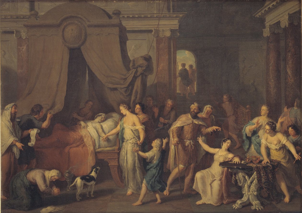 Alcestis és Admetus alkotó: Gerard Hoet I