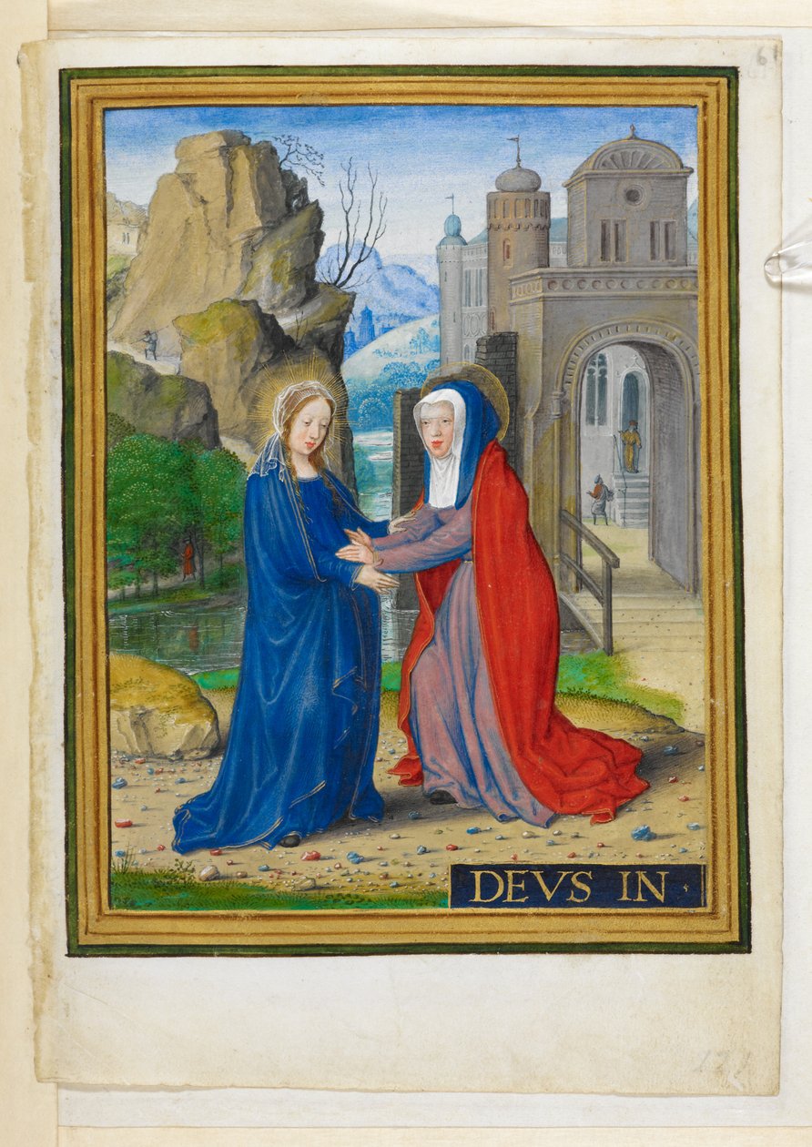 Hozzáadás. 34294, f.61 A látogatás, illusztráció a 