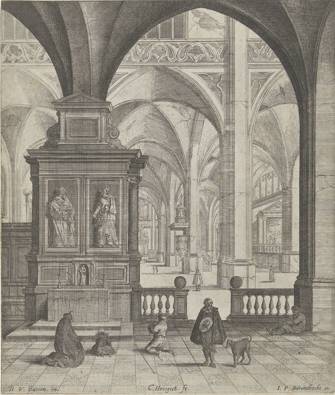 Kerkinterieur alkotó: Gerard Houckgeest