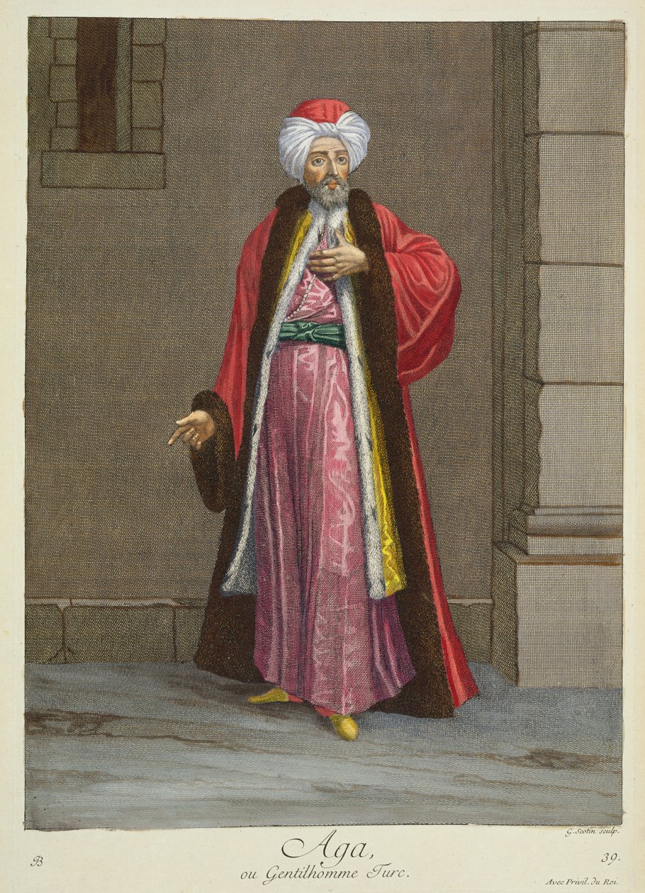 Aga, vagy török úriember alkotó: Gerard Jean Baptiste Scotin