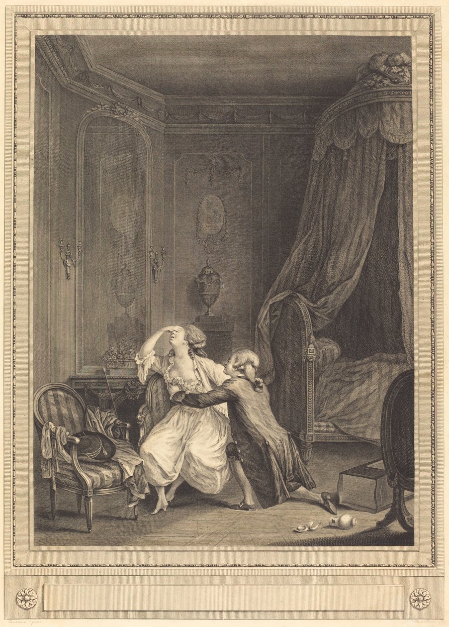 Késői bűnbánat alkotó: Gerard Rene Le Vilain after Nicolas Lavreince