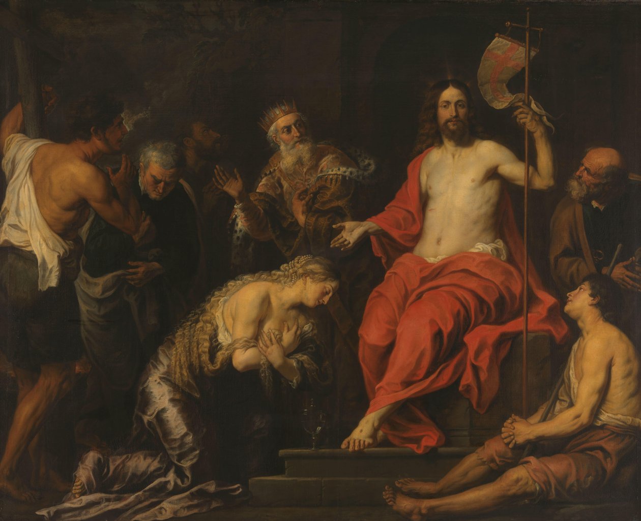 Krisztus és a bűnbánó bűnösök alkotó: Gerard Seghers