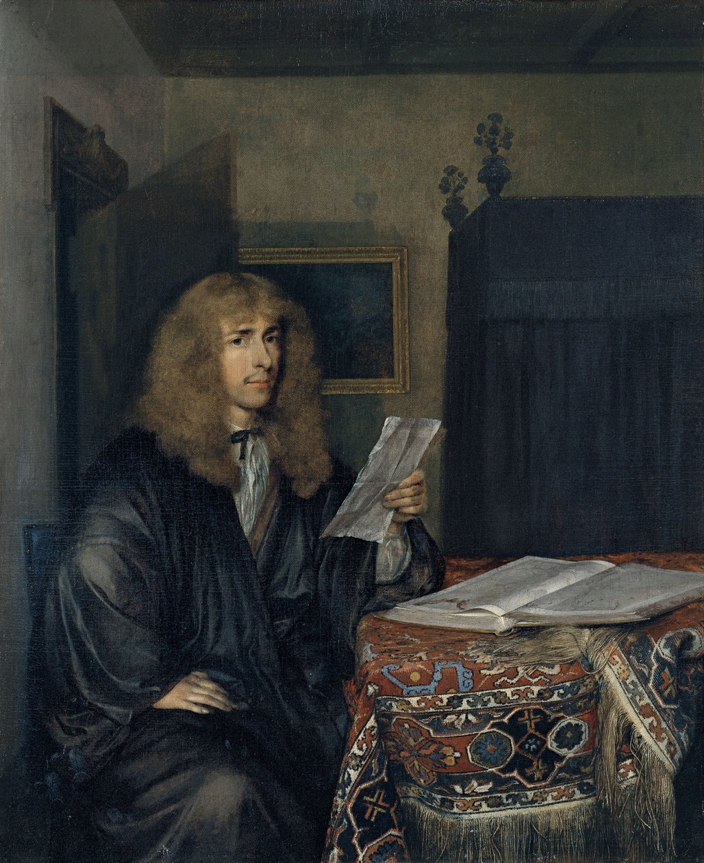 Egy dokumentumot olvasó férfi portréja alkotó: Gerard Ter Borch the Younger