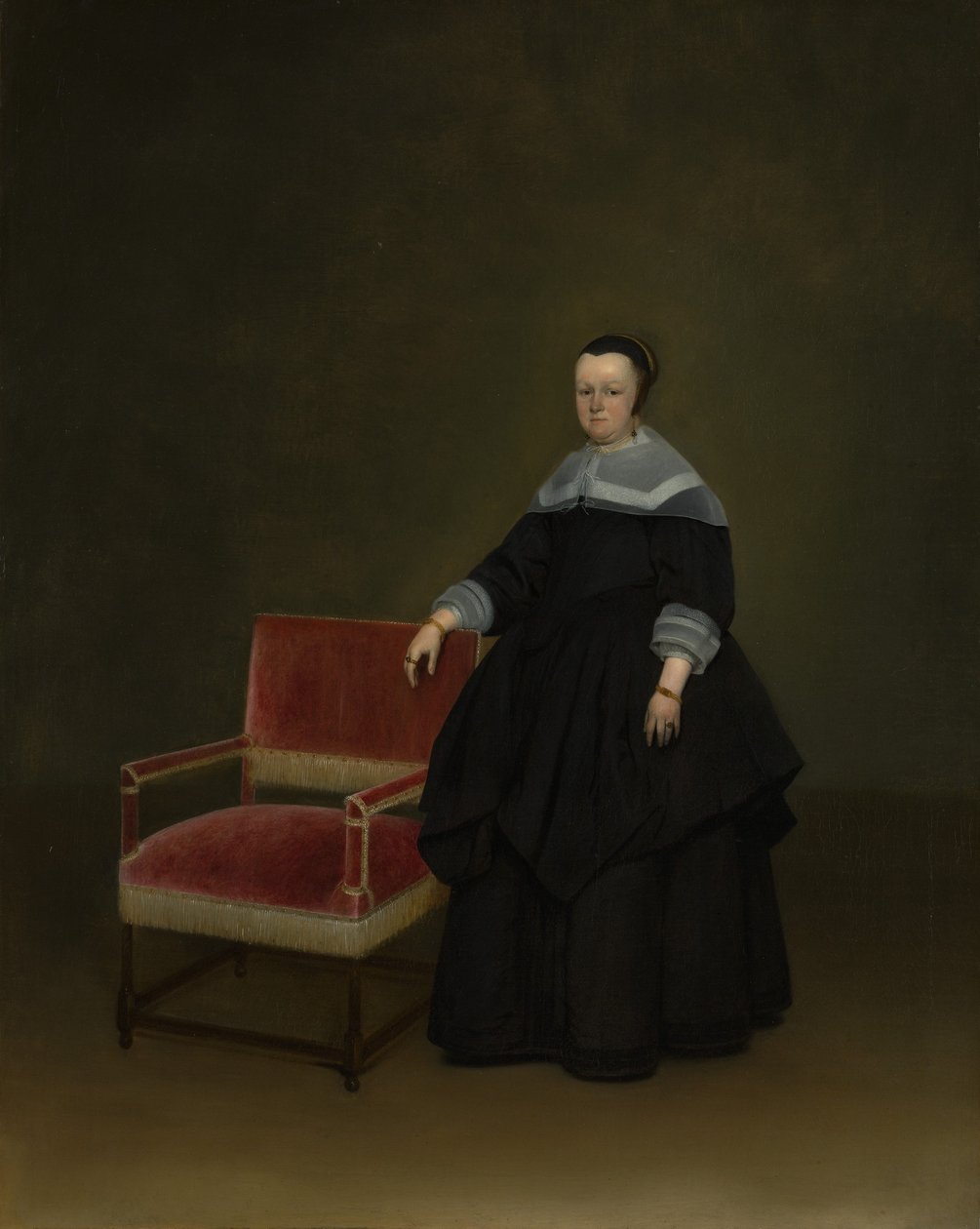 Margaretha van Haexbergen 1614-1676, kb. 1666-67. alkotó: Gerard Terborch II
