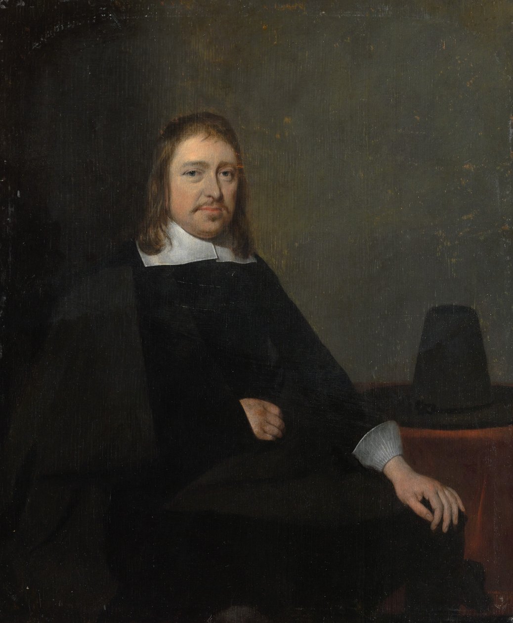 Ülő férfi portréja, az 1650-es évek végén vagy az 1660-as évek elején. alkotó: Gerard Terborch II
