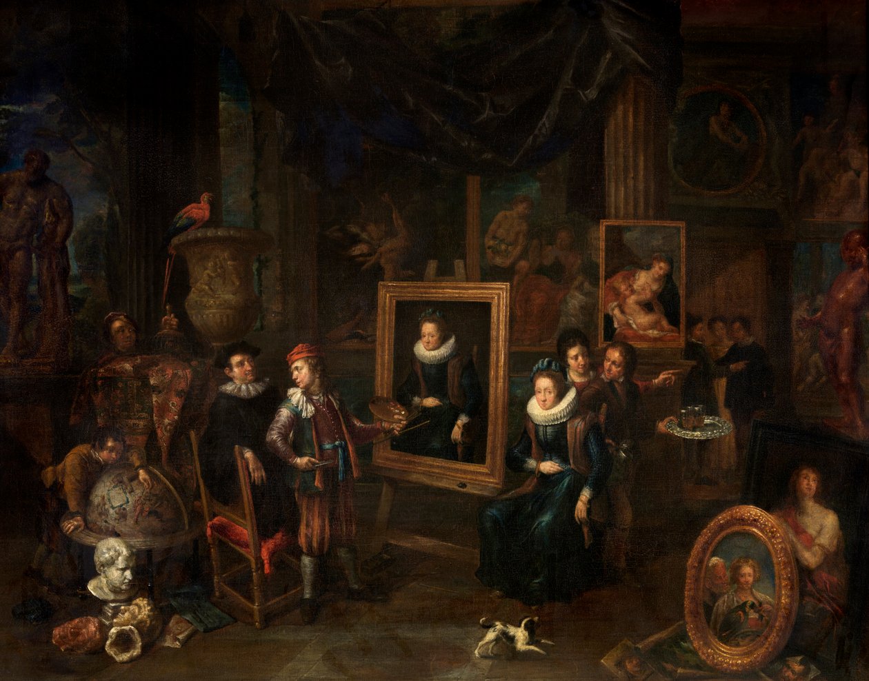 A festő műhelye (olaj, vászon) alkotó: Gerard Thomas