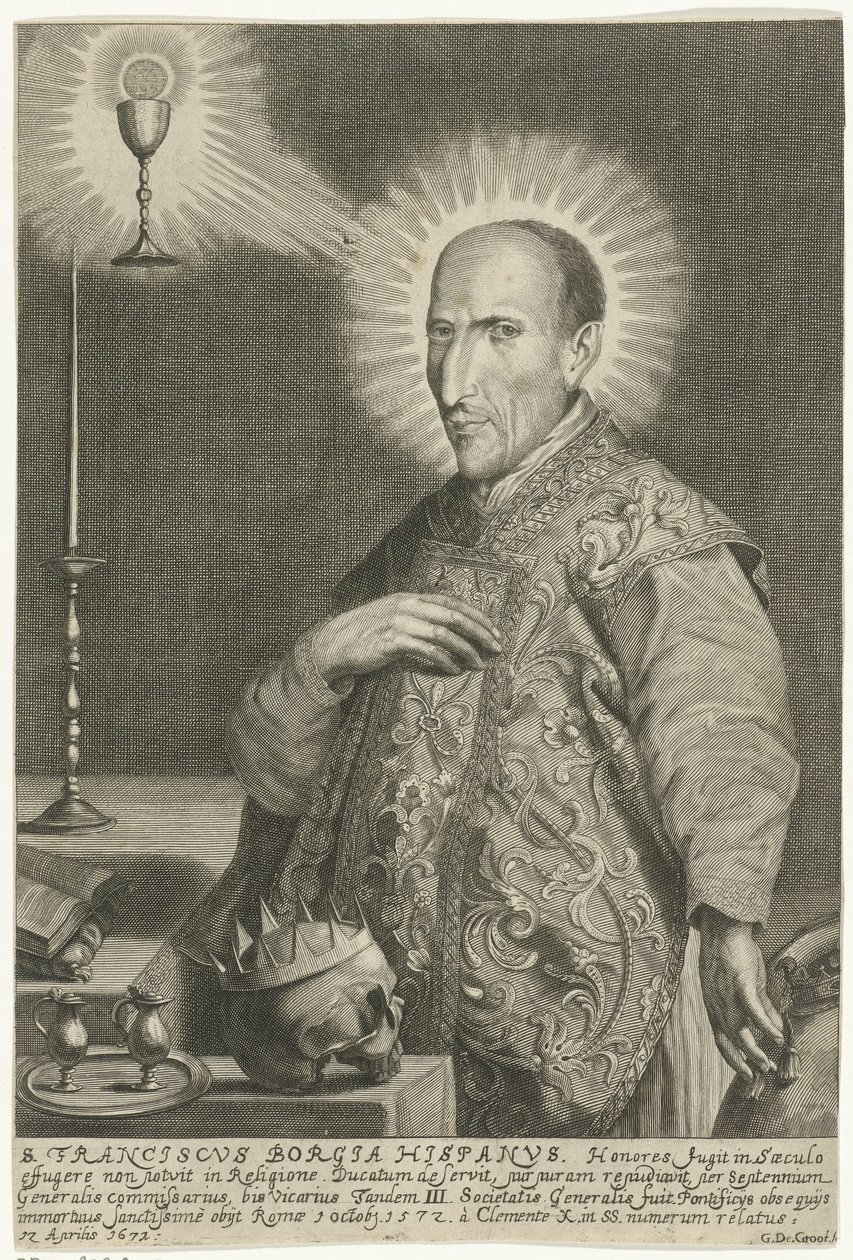 Szent Ferenc Borgia portréja alkotó: Gerard de Groos