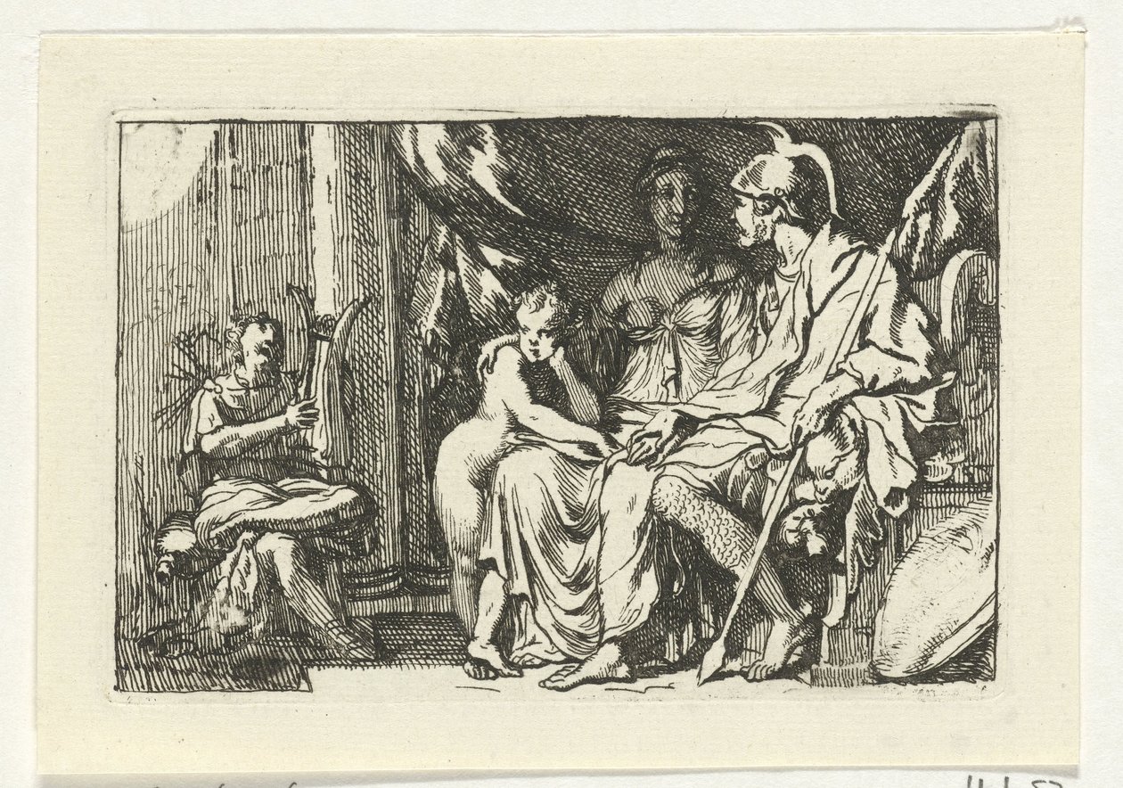 Aeneas mesél Didónak a szerencsétlenségeiről Dido és Aeneas története (sorozat címe) alkotó: Gerard de Lairesse