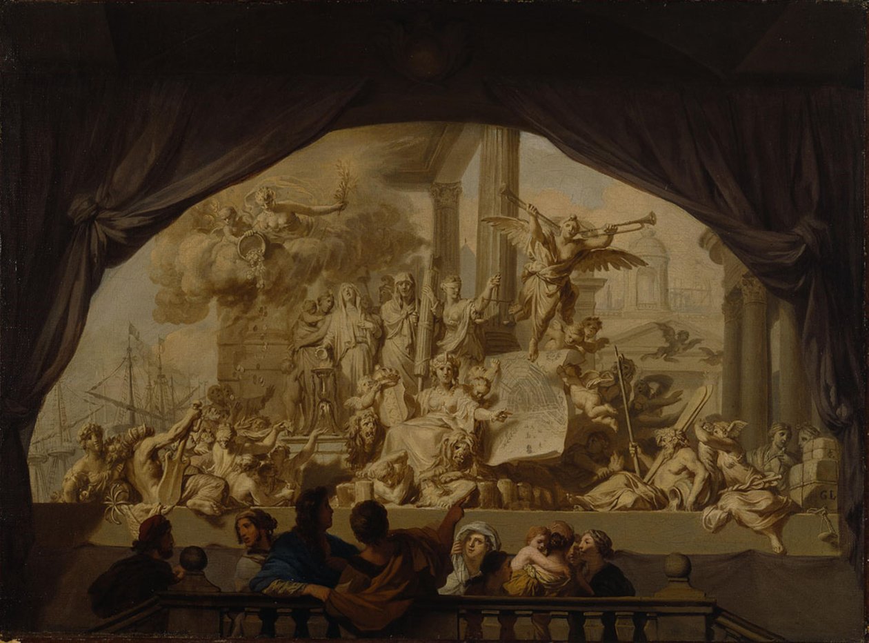 Amszterdam dicsőségének allegóriája alkotó: Gerard de Lairesse