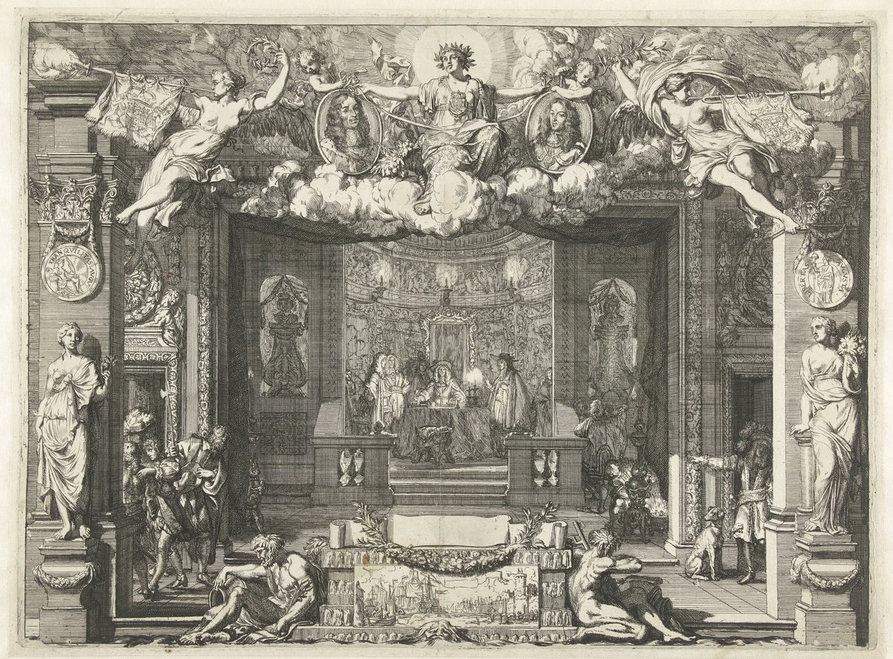 A Westminsteri Szerződés allegóriája A béke allegóriája Anglia és az Egyesült Hollandia között, 1674 alkotó: Gerard de Lairesse