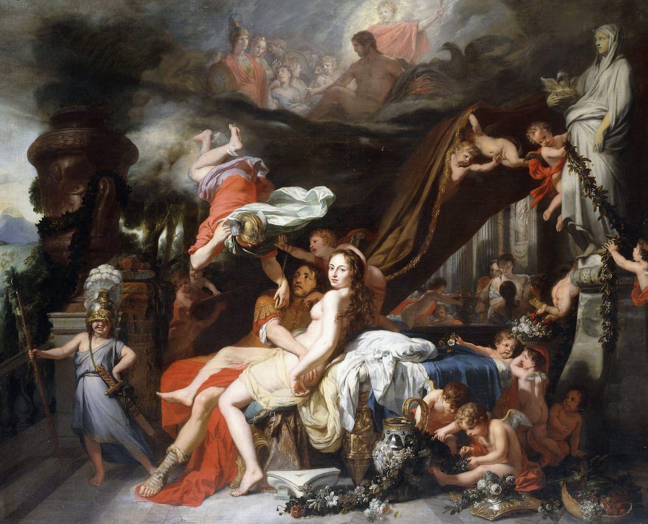 Mercury utasítja Calypsót, hogy engedje el Ulysses-t alkotó: Gerard de Lairesse