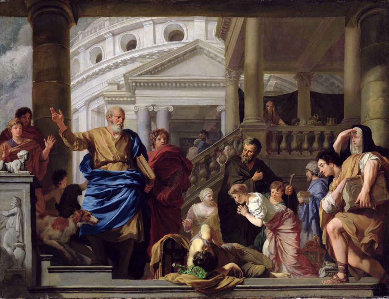 Ananias halála, 1687-89 alkotó: Gerard de Lairesse