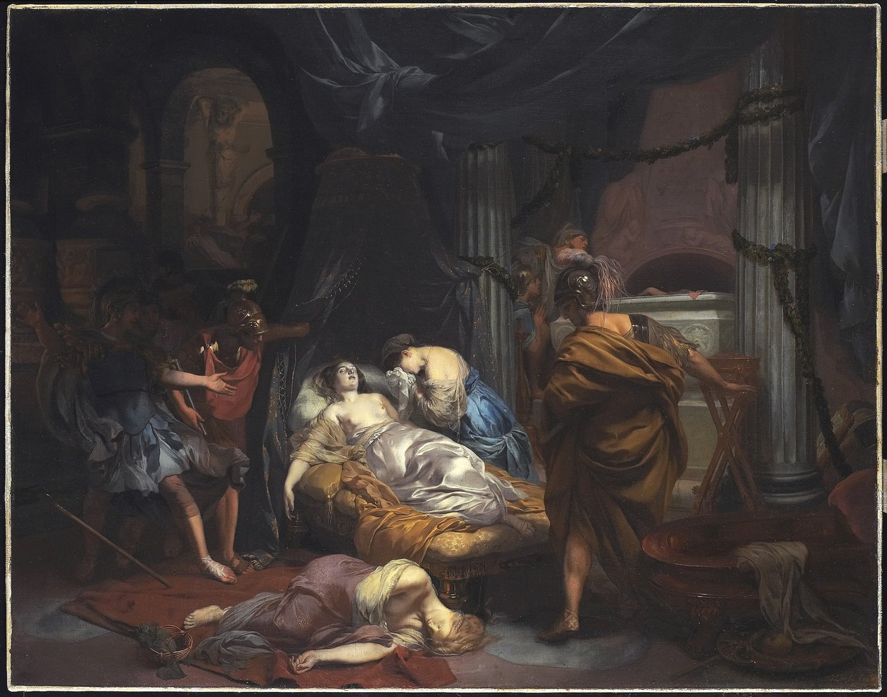 Kleopátra halála, 1686 alkotó: Gerard de Lairesse