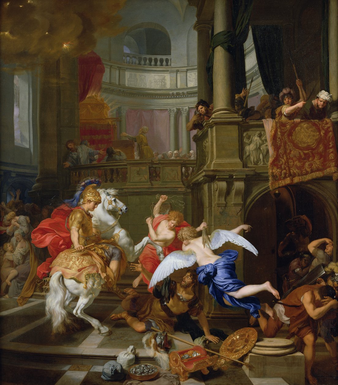Heliodorus kiűzése a templomból, 1674 alkotó: Gerard de Lairesse