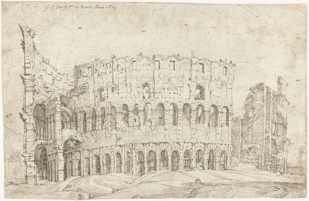 A Colosseum romjainak külseje, Róma alkotó: Gerard ter Borch