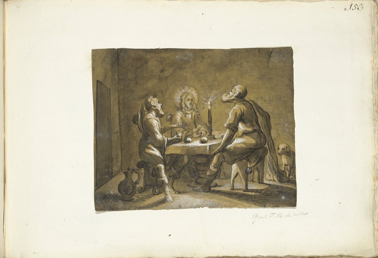 Étkezés Emmausban alkotó: Gerard ter Borch (I)