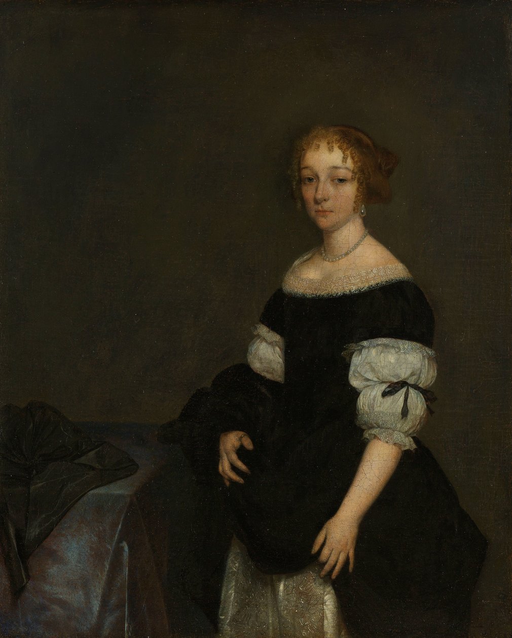 Aletta Pancras (1649-1707) Francois de Vicq felesége alkotó: Gerard ter Borch (II)