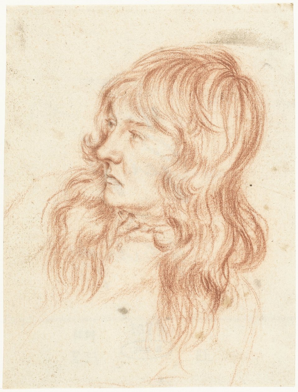Egy fiatal férfi feje, balra alkotó: Gerard ter Borch (II)
