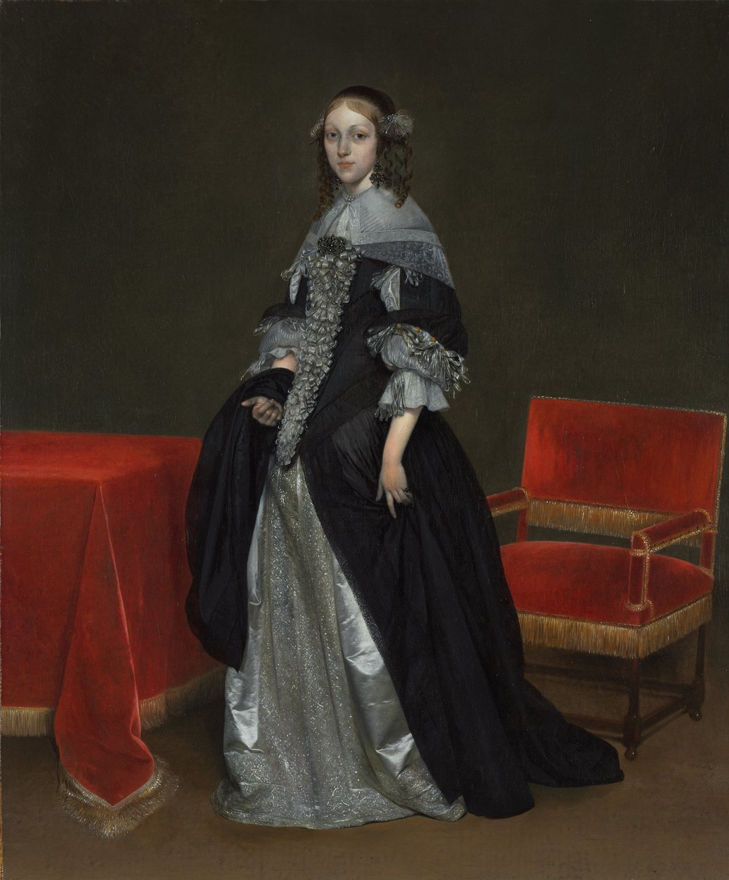 Női portré, c. 1665. alkotó: Gerard ter Borch