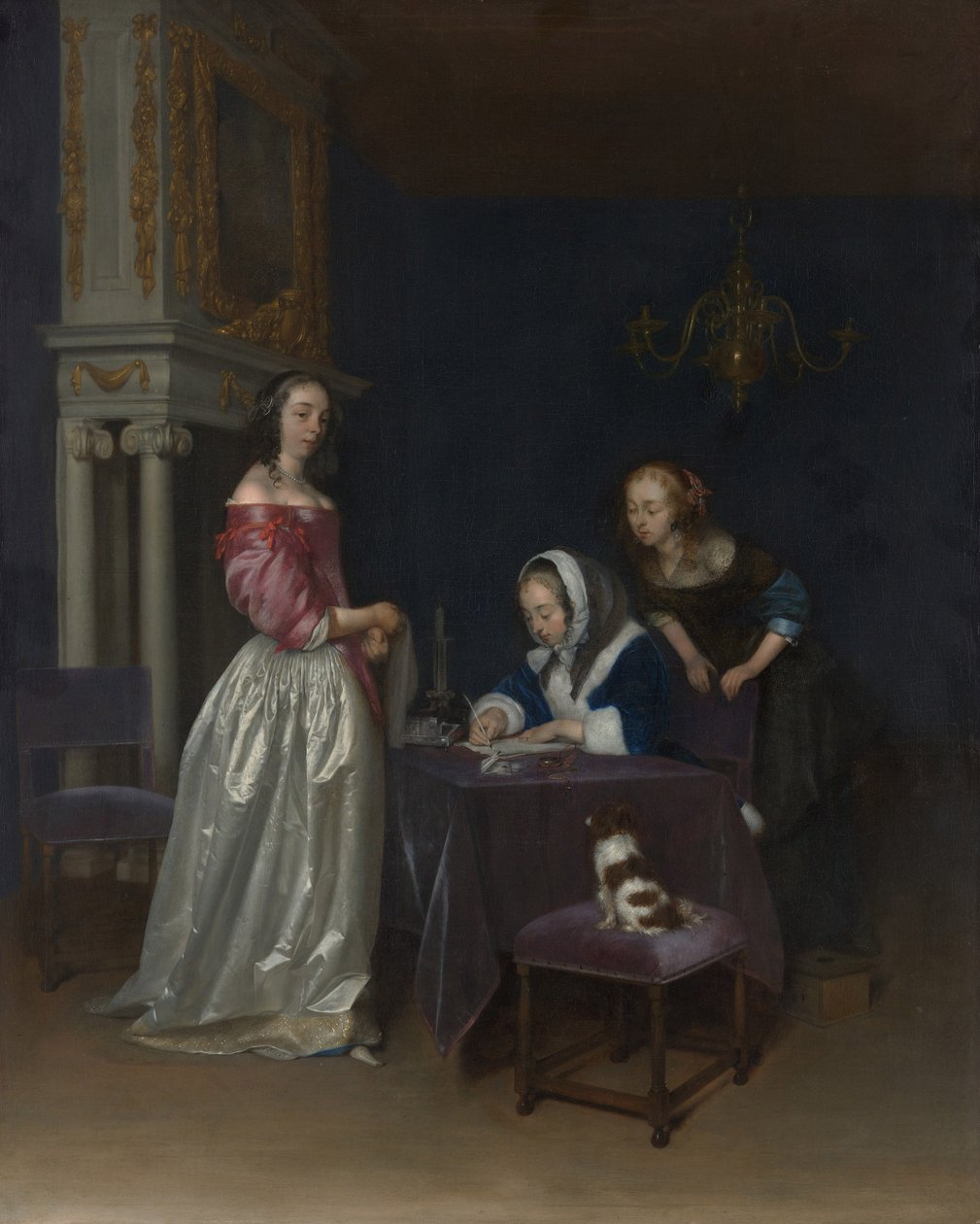 Curiosity, 1660-62 körül alkotó: Gerard ter Borch