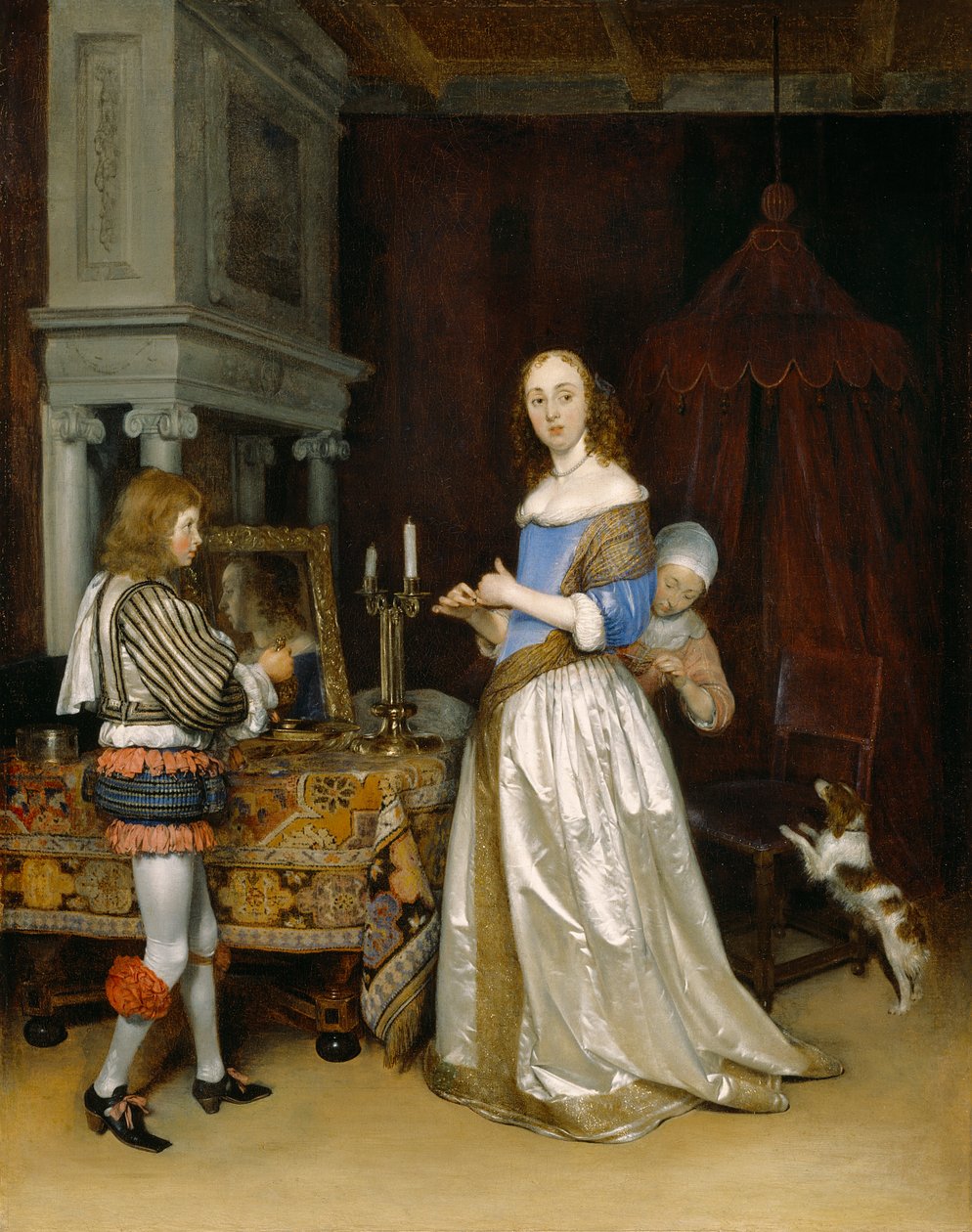 Lady at her Toilette, 1660 körül alkotó: Gerard ter Borch