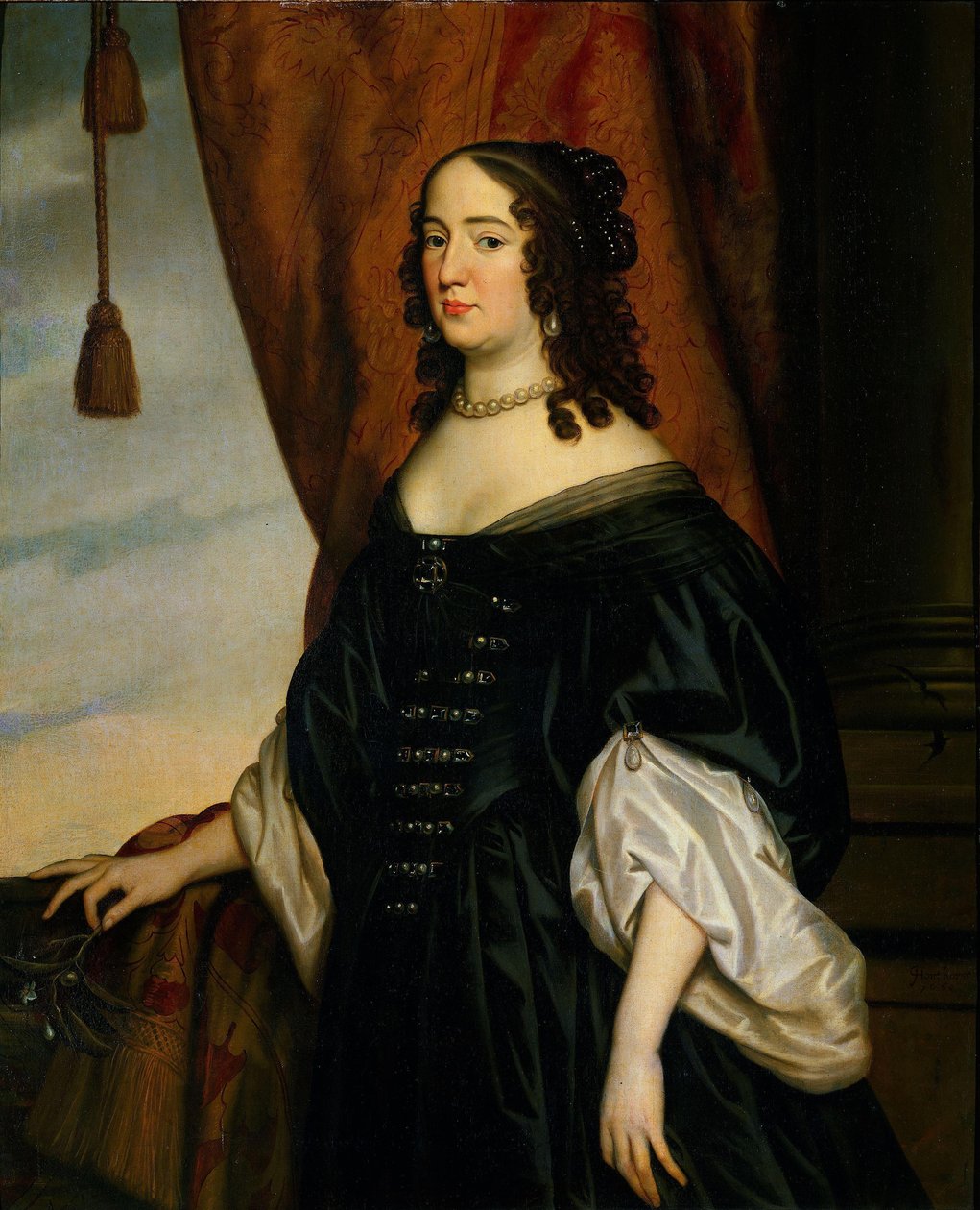Amalia van Solms (1602-75) portréja alkotó: Gerard van Honthorst (workshop of)