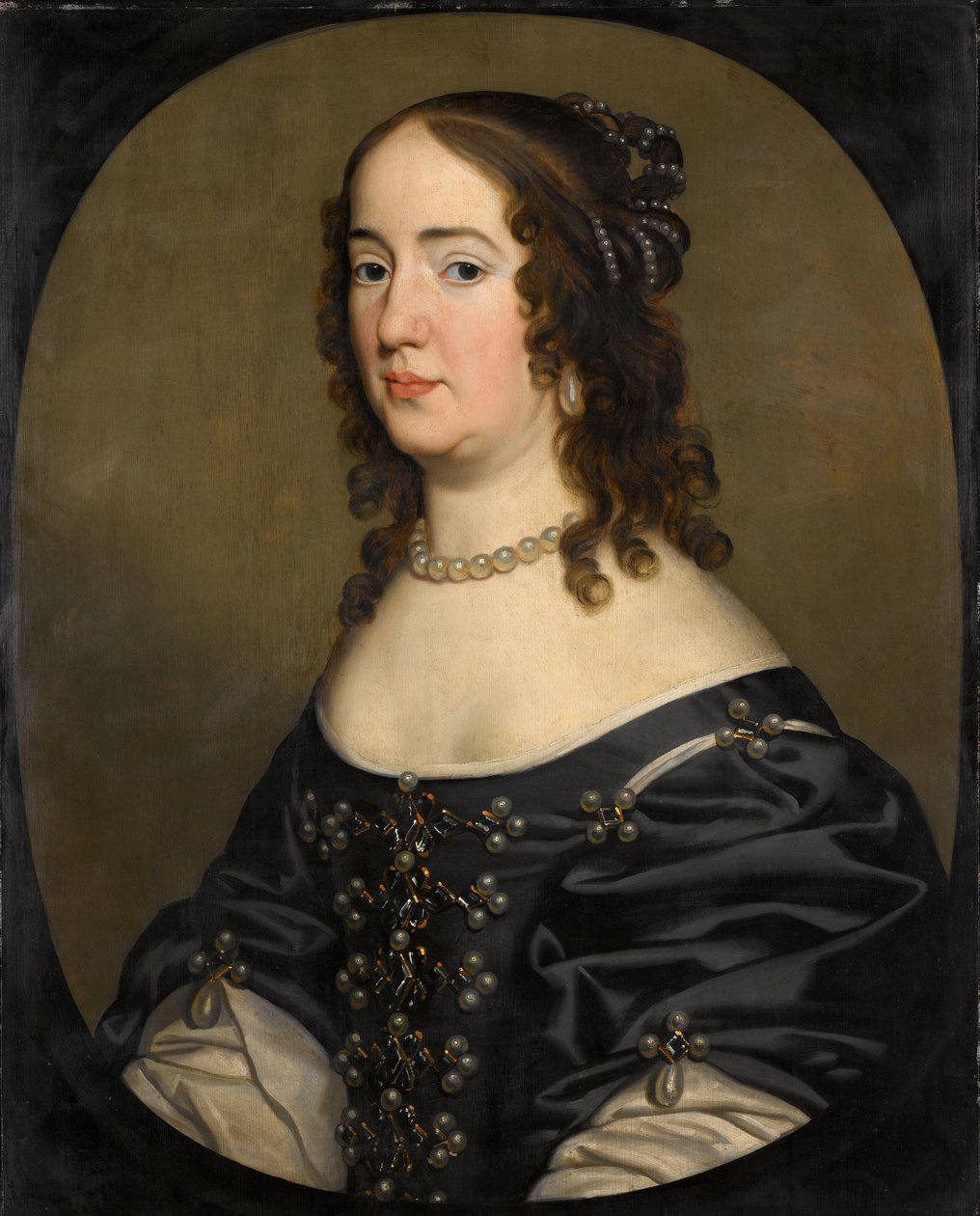 Amalia van Solms (1602-75) portréja alkotó: Gerard van Honthorst (workshop of)