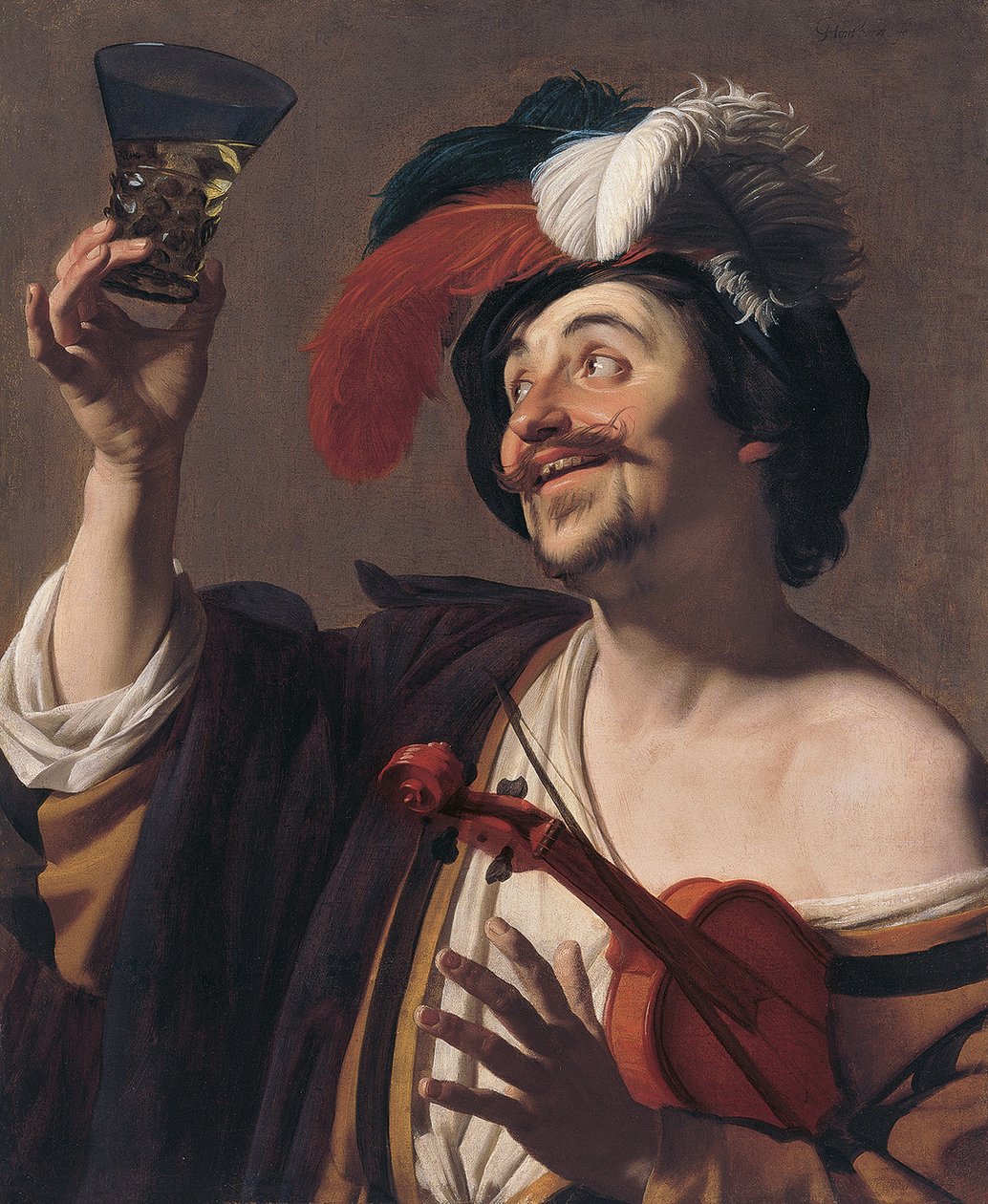 Vidám hegedűs alkotó: Gerard van Honthorst