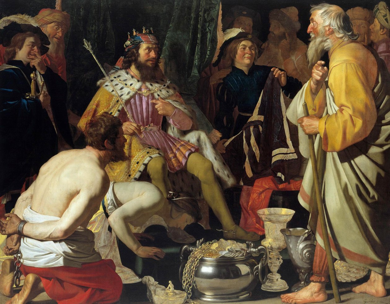Szolón és Krőzus alkotó: Gerard van Honthorst