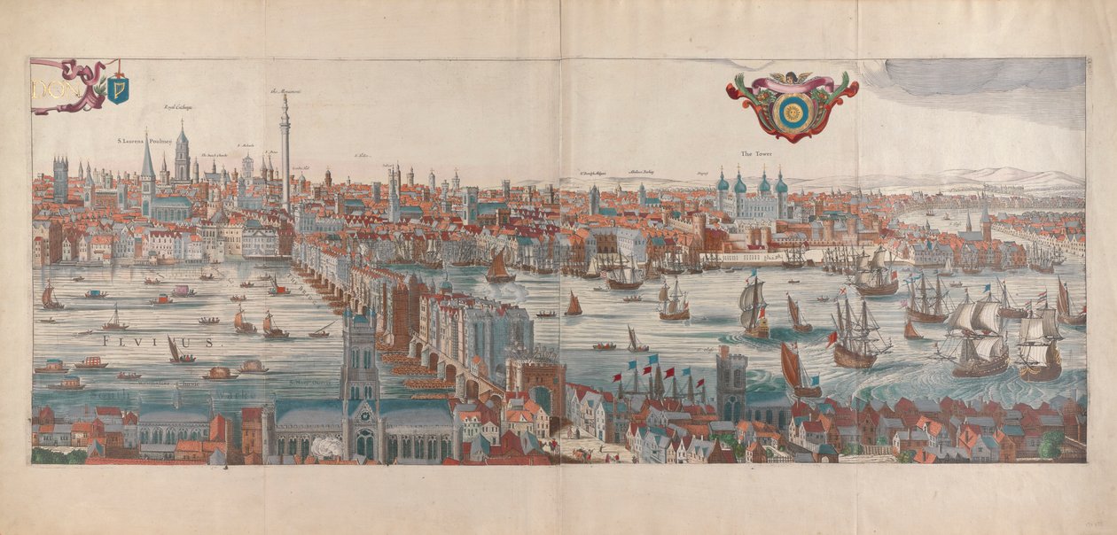 London, panorámás kilátás alkotó: Gerard van Keulen