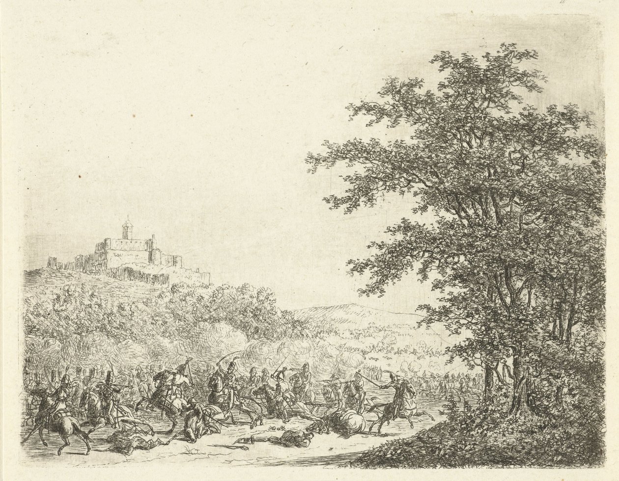 Lovas harc a Königstein erődben Találkozó Königsteinben alkotó: Gerardus Emaus de Micault