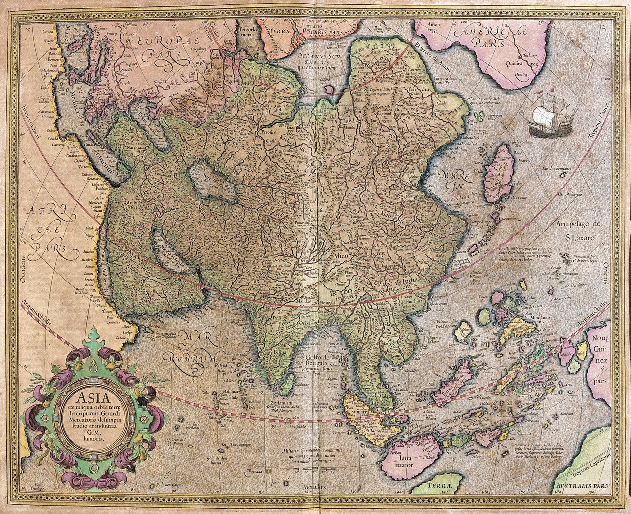 Ázsia alkotó: Gerardus Mercator