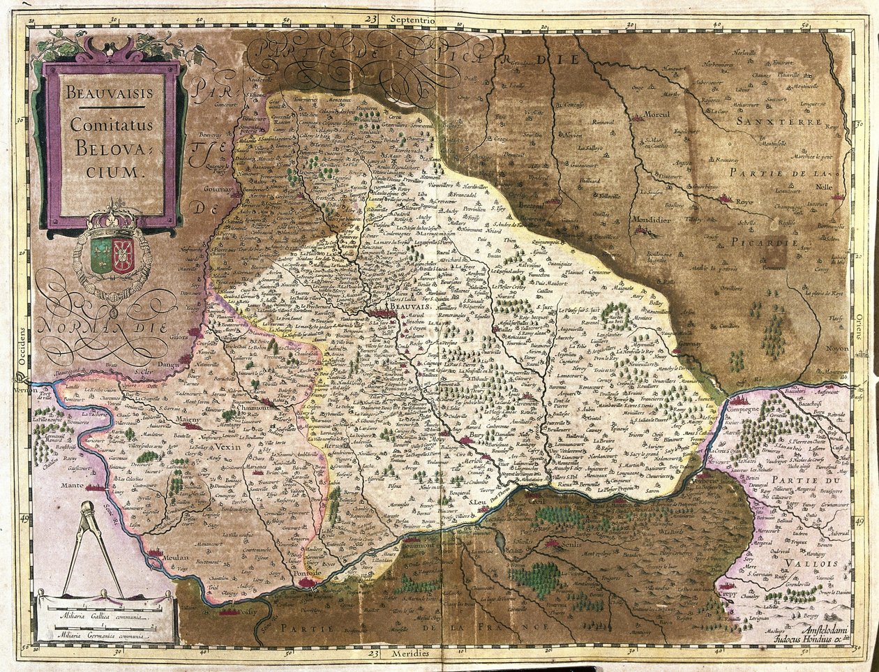 Beauvais, Franciaország (metszet alkotó: Gerardus Mercator