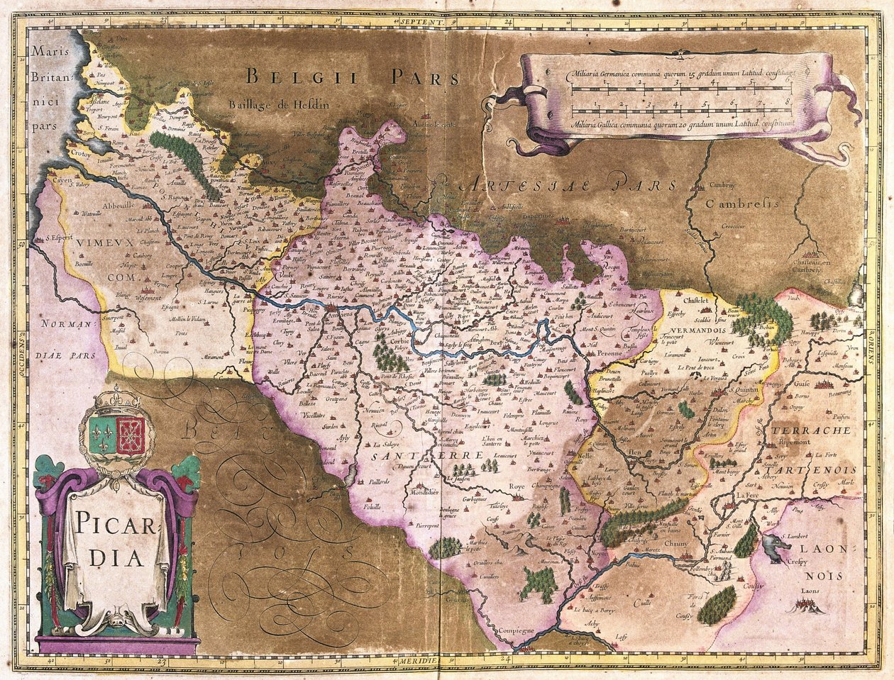 Belgium (metszet alkotó: Gerardus Mercator