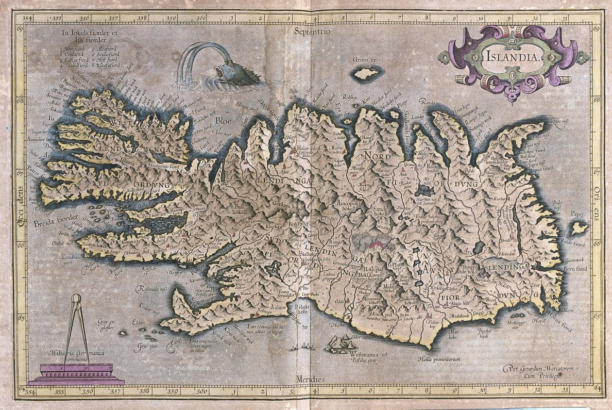 Izland alkotó: Gerardus Mercator