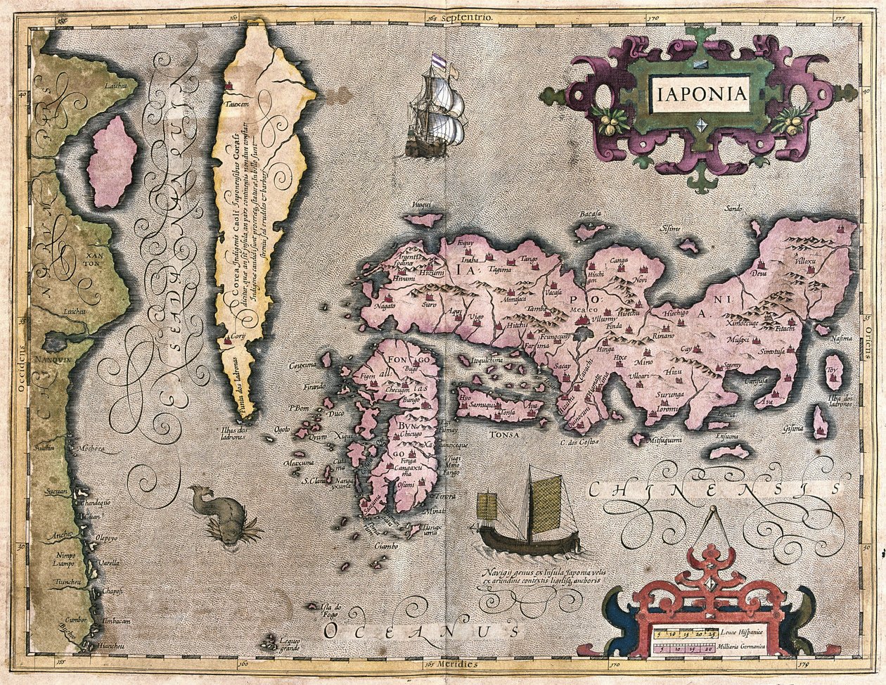 Japán (metszet alkotó: Gerardus Mercator