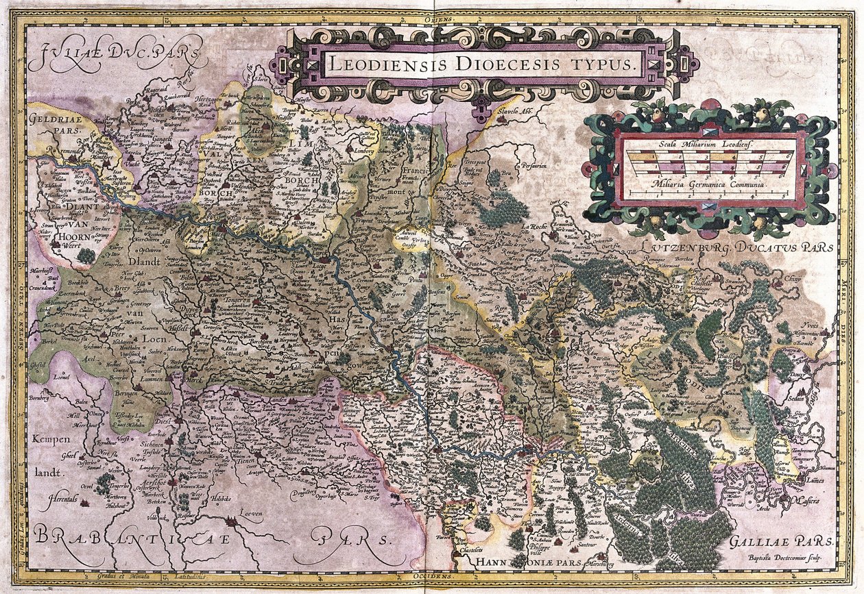 Liege, Belgium (metszet alkotó: Gerardus Mercator
