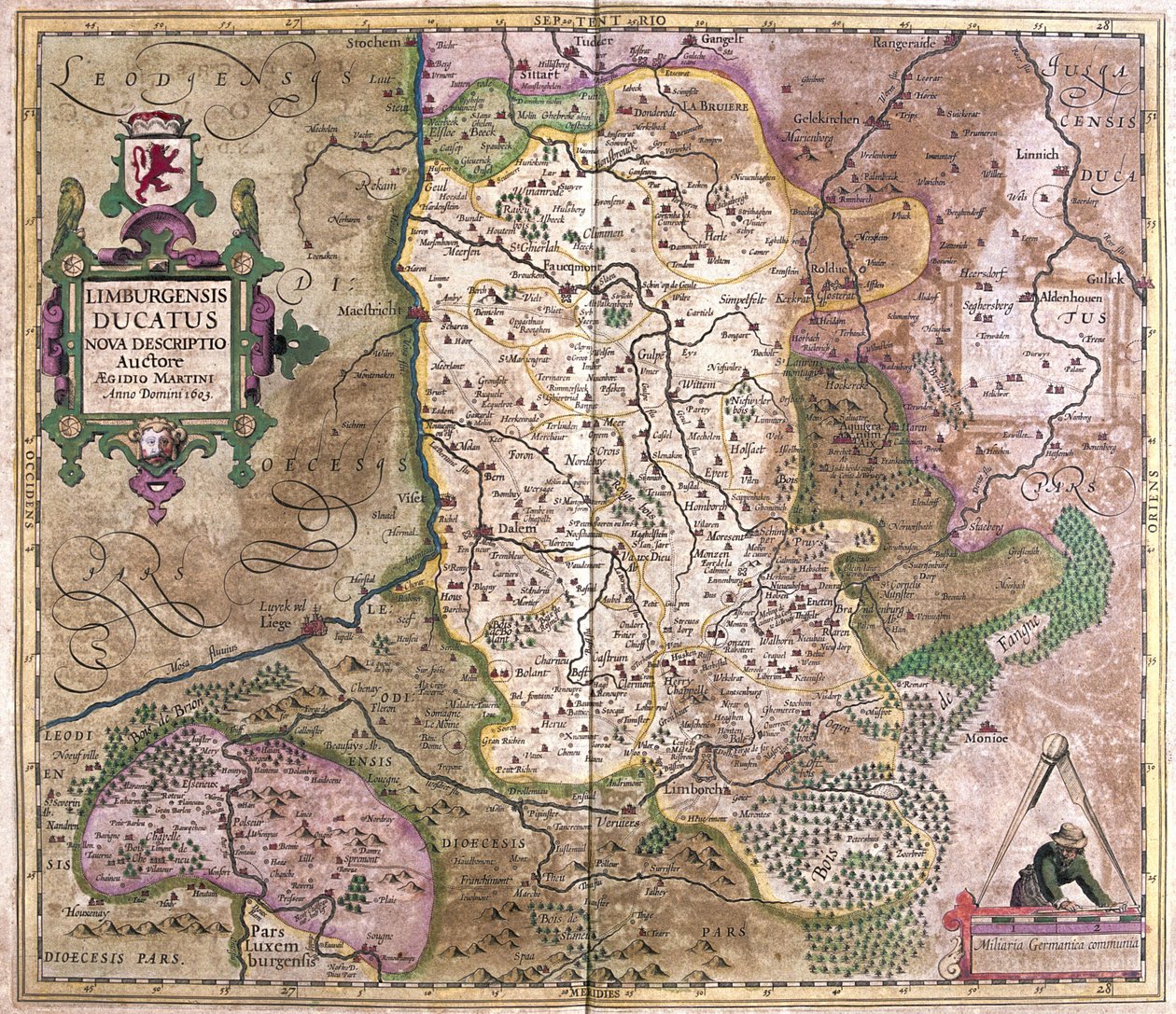 Limburg, Belgium (metszet alkotó: Gerardus Mercator