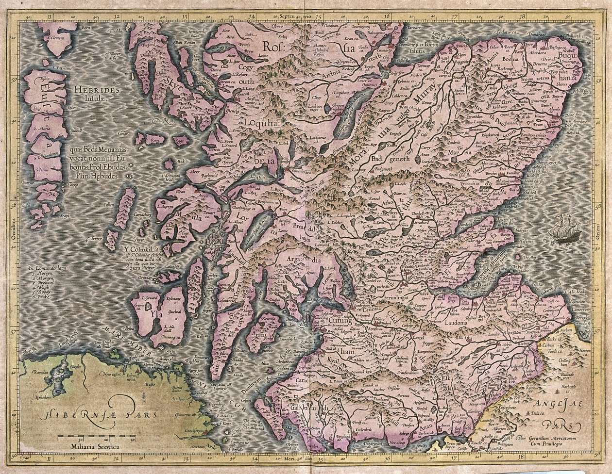 Skócia, Nagy-Britannia alkotó: Gerardus Mercator
