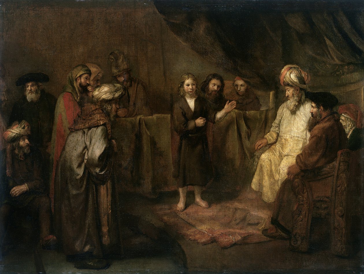 A csecsemő Krisztus a templomban alkotó: Gerbrand van den Eeckhout