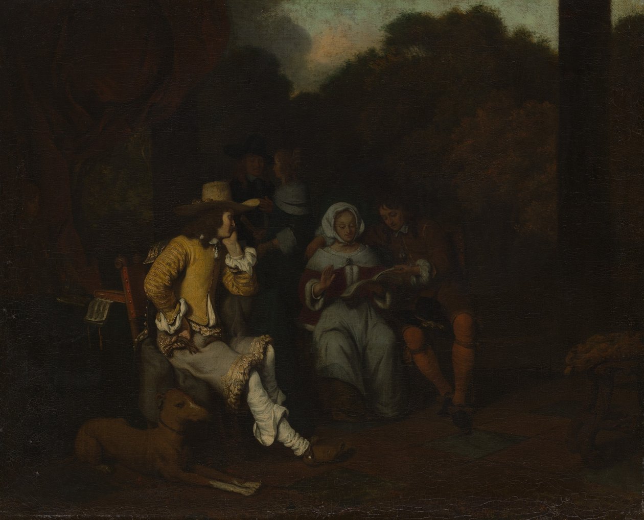 Zenés parti, 1650-es évek elején. alkotó: Gerbrand van den Eeckhout