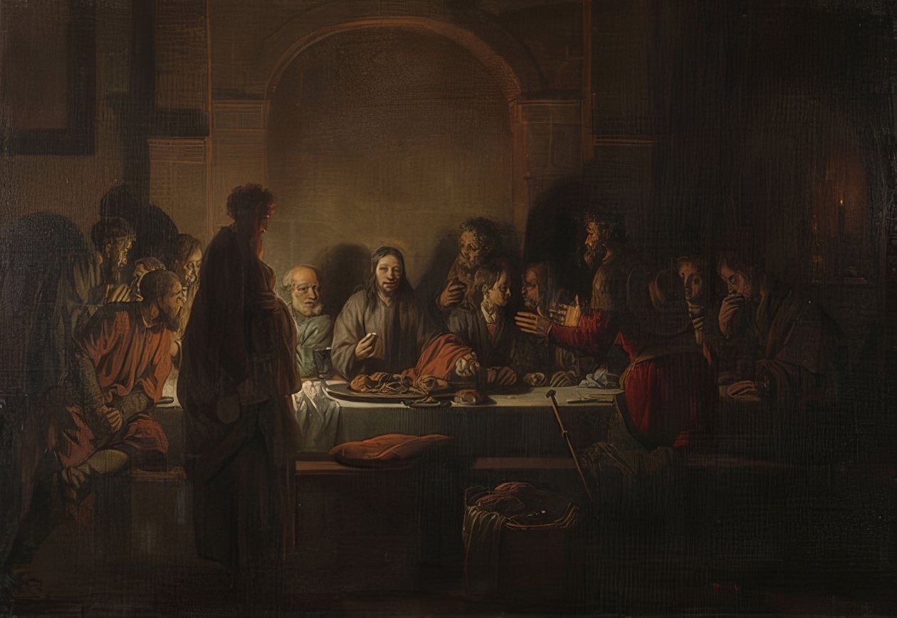 Az úrvacsora. 1664 alkotó: Gerbrand van den Eeckhout