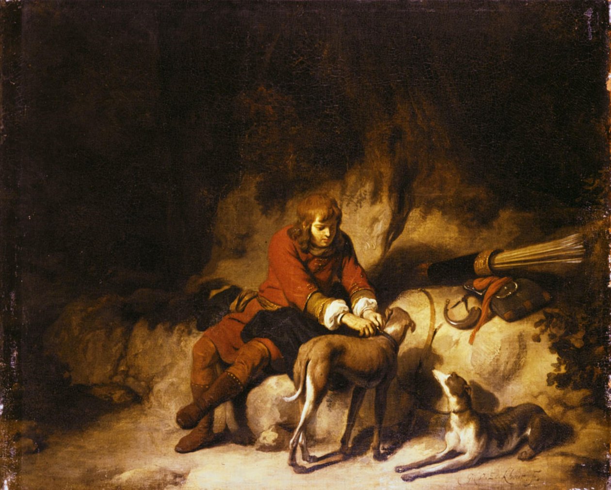 A pihenő vadász alkotó: Gerbrand van den Eeckhout