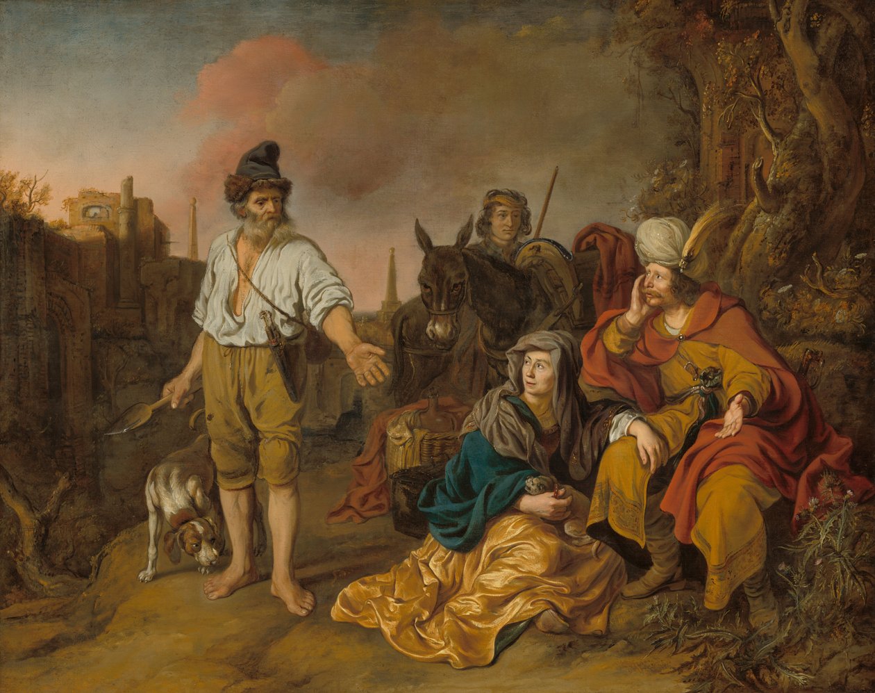 A lévita Gibeában, az 1640-es évek elején. alkotó: Gerbrand van den Eeckhout
