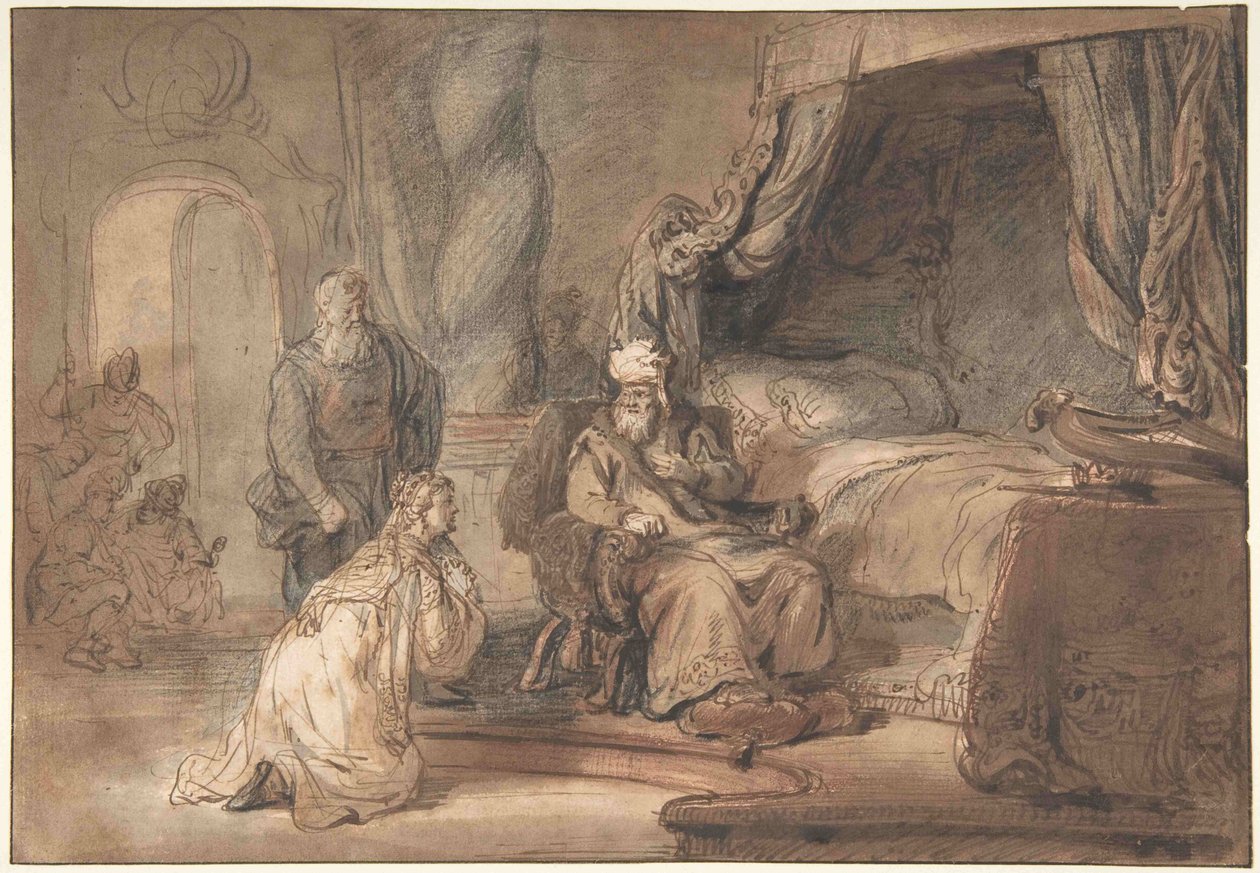 Dávid ígérete Betsabénak alkotó: Gerbrandt van den Eeckhout