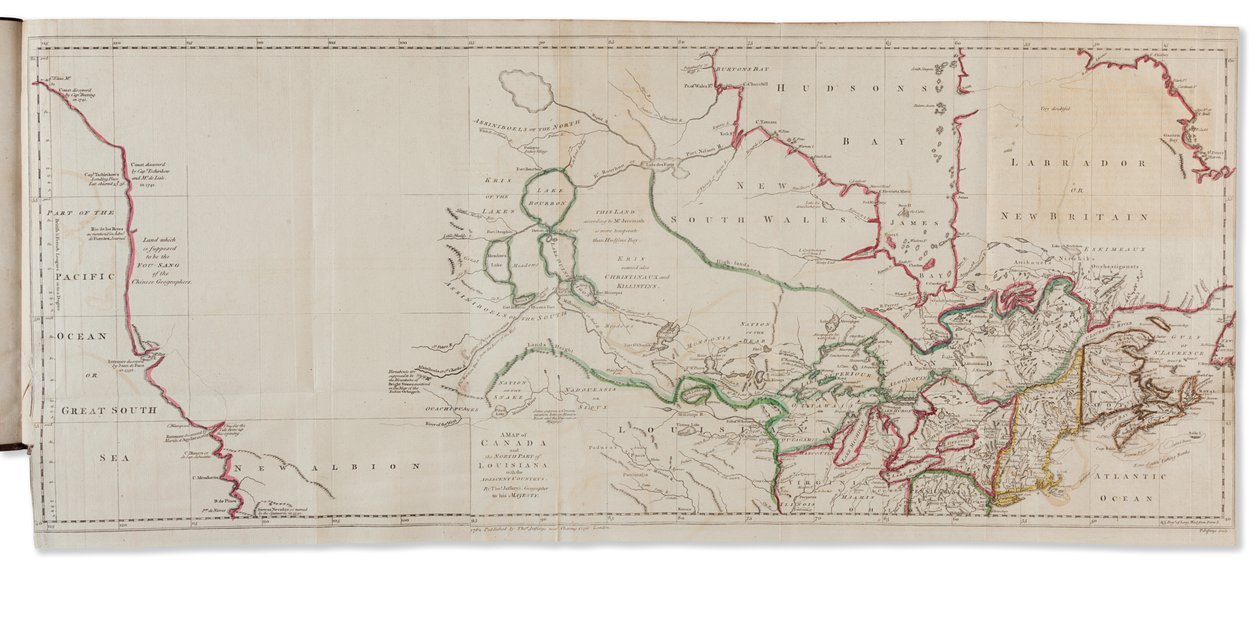Utazások Ázsiából Amerikába, Amerika északnyugati partjának felfedezésének befejezésére, London: Thomas Jefferys alkotó: Gerhard Friedrich Müller