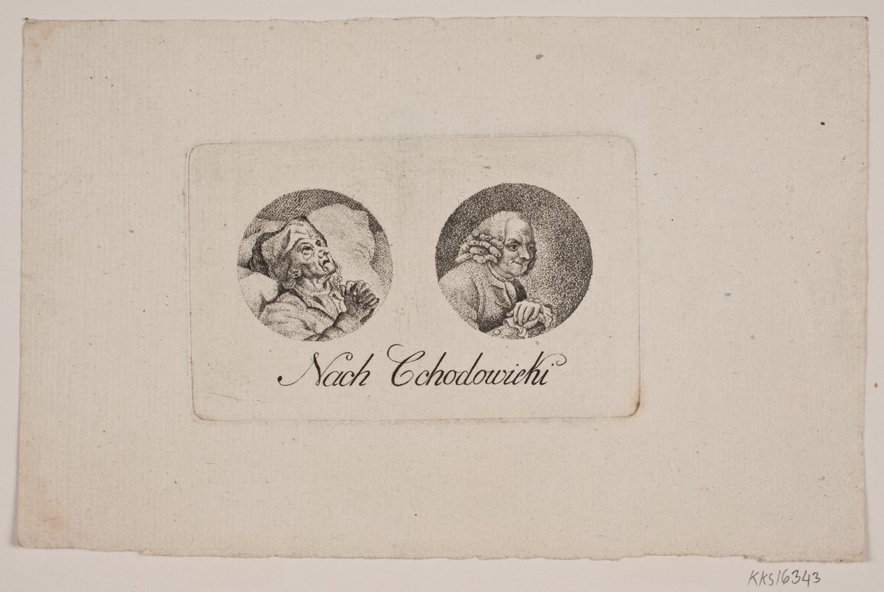Levél két tondo portréval alkotó: Gerhard Ludvig Lahde