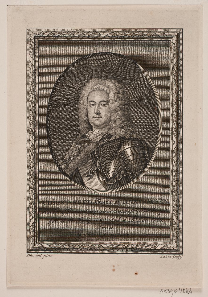 Dán: Christian Frederik Haxthausen grófja alkotó: Gerhard Ludvig Lahde